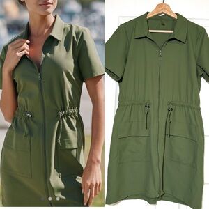 Beyond Yoga Sage Green City Chic Sports Dress Size M Sporty Athleisure Look